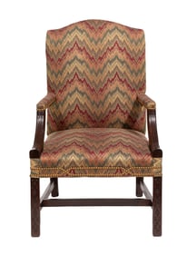 Chippendale-Style Mahogany Armchair