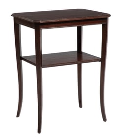 American Carved Mahogany Side Table