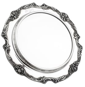 Reed & Barton "King Francis" Silverplate Plateau, Dia. 1`4 7/8 in.