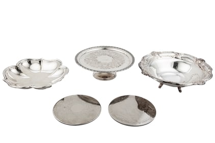 Group of American Silverplate Serving Pieces