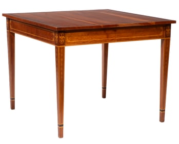 American Federal-Style Inlaid Center Table