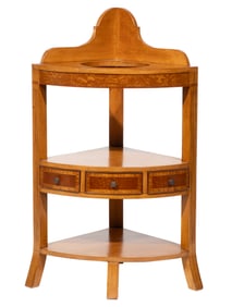 American Federal-Style Cherry and Maple Washstand