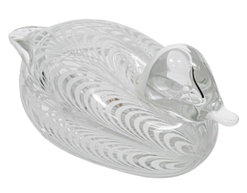Murano Glass Duck Figure
