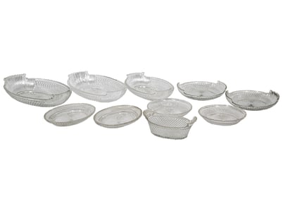 Group of Anglo-Irish and American Cut Crystal Bowls