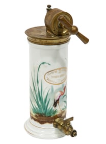 Antique French Bronze Mounted Porcelain Gynecological Medical Instrument