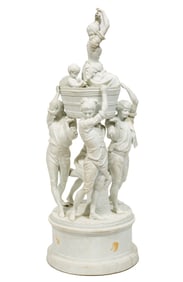 Niderviller Biscuit Porcelain Figural Group