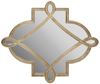 Contemporary Mirror with Silvered Giltwood Frame