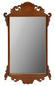 Federal-Style Inlaid Mahogany Mirror