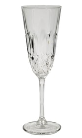 Twelve Cut Crystal Champagne Flutes