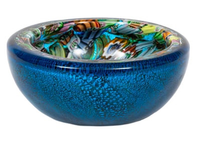 Murano Tutti Frutti Art Glass Bowl