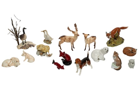 Group of Assorted Porcelain Animal Figurines