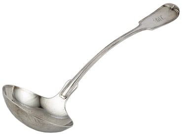 American Coin Silver Soup Ladle