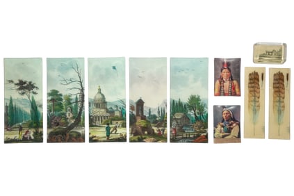 Group of Ten Assorted John Derian Decoupage Glass Trays