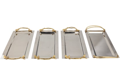 Four Michael Aram Vanity Trays or Serving Trays