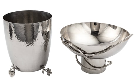 Michael Aram "White Orchid Waste Basket"