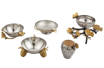 Group of Five Michael Aram Decorative Serving Pieces