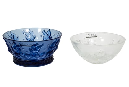 Two Lalique Glass Bowls