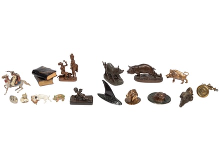 Assorted Group of Seventeen Miniature Table Items