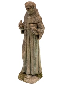 Cast-Stone Figure of St. Francis of Assisi