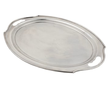 American Sterling Silver Tray, 20 in. x 14 1/2 in., weight 44.80 troy ozs.