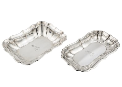 Two Reed & Barton "Windsor" Pattern Sterling Silver Serving Dishes, l. 10 3/4 in. and 11 3/4 in.,