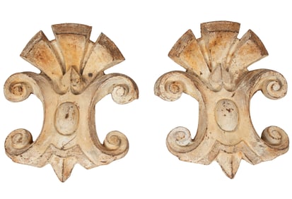 Pair of American Cast-Iron Architectural Plaques