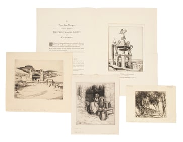 Group of Etchings Published by the Print Makers Society of California, Roi Partridge (American,