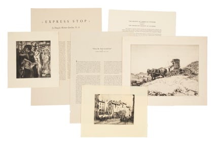 Group of Etchings Published by the Society of American Etchers, Douglas Warner Gorsline (American,
