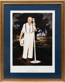 George Rodrigue, American/Louisiana 1944-2013, "Uncle Earl", offset lithograph, 24 x 18 in. (61 x