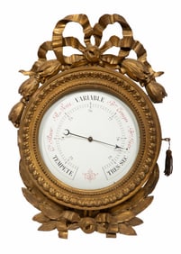 Antique French Giltwood Barometer