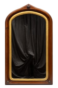 Antique French Walnut Mirror