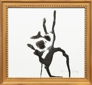 Donald Tully, American/Louisiana 20th c., "Abstract Compositions", 4 inks on paper, Each: 10 x 11