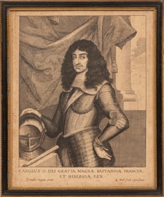 After Gonzales Coques, Flemish 1614-1684, "Carolvs II Dei Gratia Magn? Britanni?, Franci? et