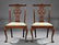 American Chippendale Carved Walnut Side Chairs