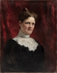 Irving Ramsey Wiles, American/New York 1861-1948, ?Portrait of a Lady?, oil on canvas, 28 x 22 in.