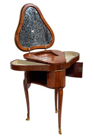 Louis XV-Style Bronze Mounted Rosewood Butterfly Table de Toilette