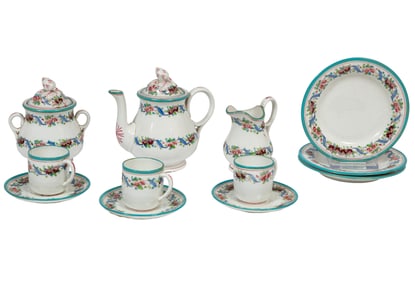 Davenport Porcelain Child's Tea Set
