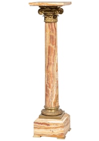 Napoleon III Bronze Mounted Onyx Pedestal