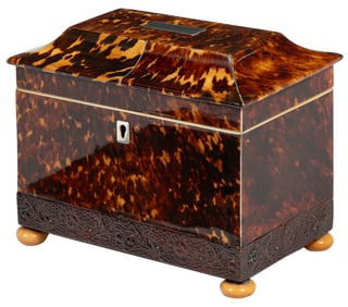 George III Tortoiseshell Tea Caddy