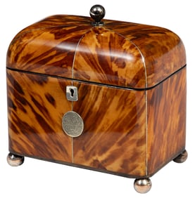 George III Tortoiseshell Tea Caddy