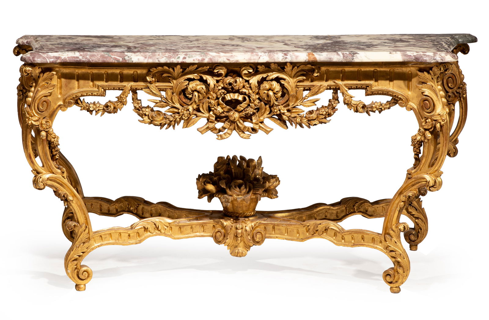 Fine French Rococo Giltwood Console (1 of 5)