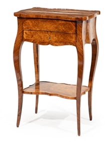 Louis XV-Style Tulipwood Marquetry Commode