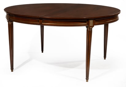 Directoire-Style Brass Mounted Mahogany Dining Table
