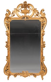 Antique Louis XV-Style Giltwood Mirror