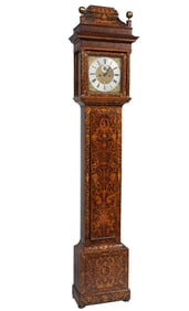 Queen Anne Marquetry Tall Case Clock