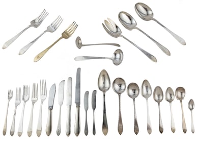 Tiffany "Faneuil" Pattern Sterling Silver Flatware Service