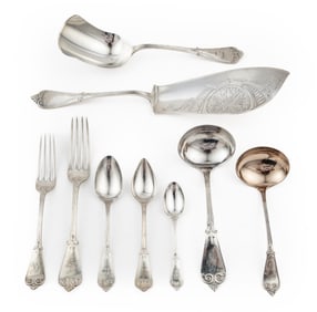 Tiffany "Tiffany" Pattern Sterling Silver Flatware Service