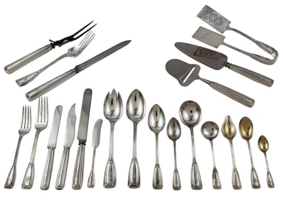 Extensive Tiffany "St. Dunstan" Pattern Sterling Silver Flatware Service