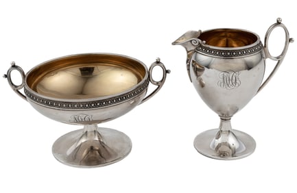 Tiffany & Co. Sterling Silver Sugar and Creamer