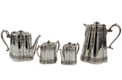 Turkish Sterling Silver Coffee and Tea Service